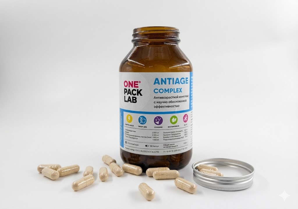 ONE PACK LAB Antiage Complex — банка 180 капсул